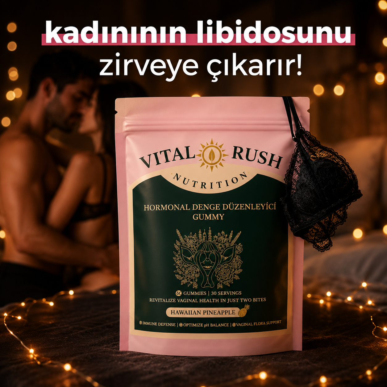 Hormonal Denge Düzenleyici Libido Arttırıcı Gummy